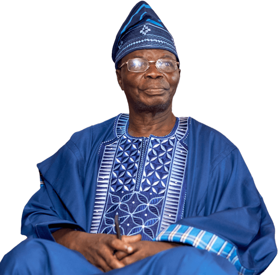 Pastor Zacchaeus Aderemi Omotayo, seated